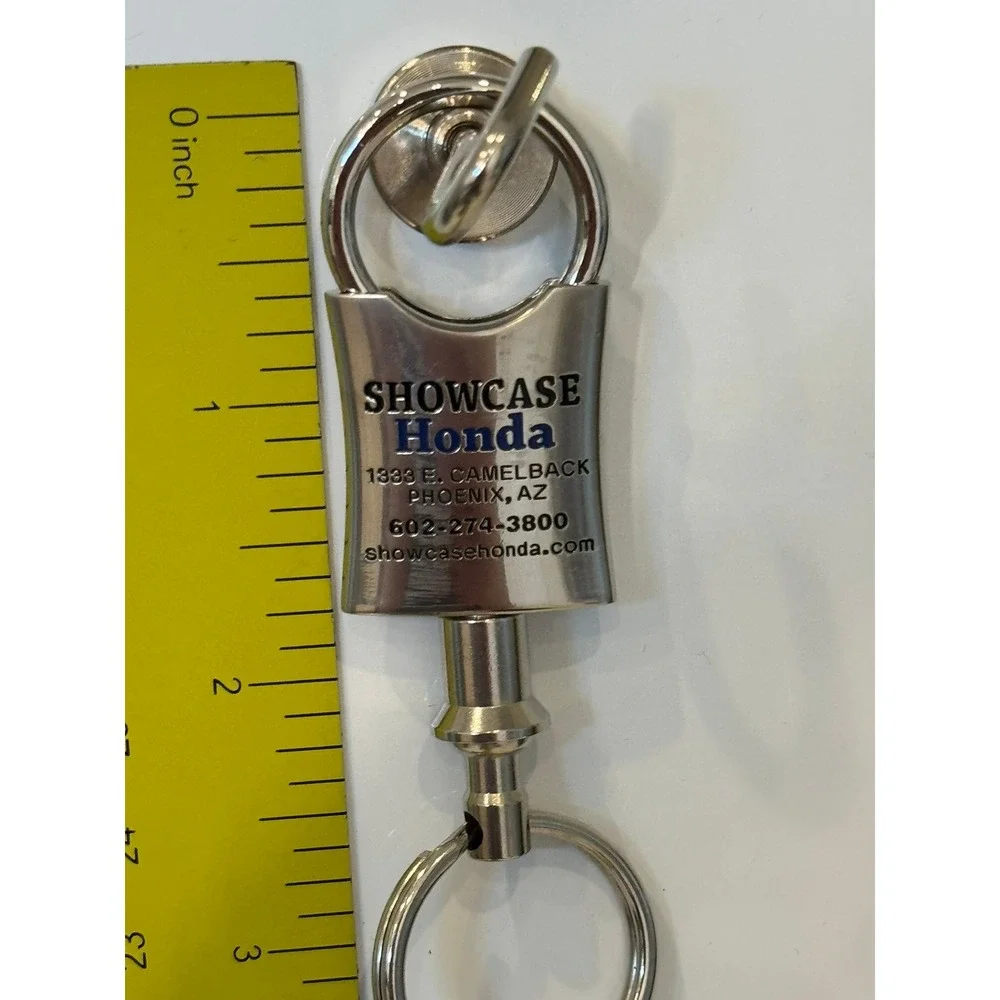 Honda Silver Metal Keychain Quick Release Swivel Showcase Honda Phoenix AZ